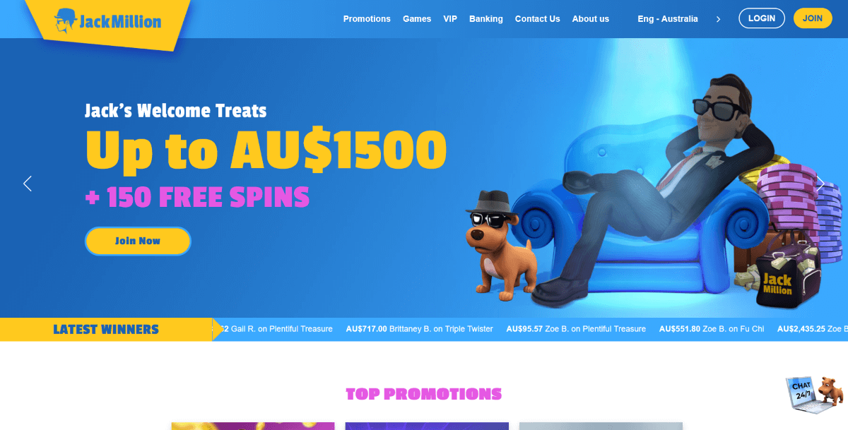 jack million online casino