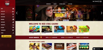 The landing page at RedStag