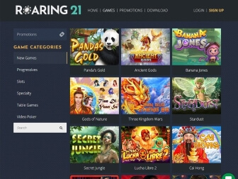 Gaming collection at Roaring21